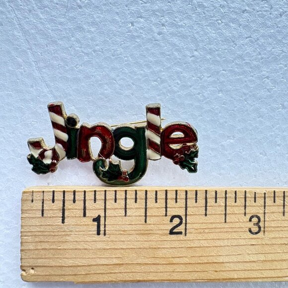 Christmas Collection Brooch Holiday Lapel Pins Set of 7 VTG Cats reindeer candy - Picture 11 of 16